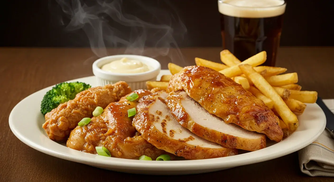 Cracker Barrel Chicken n' Turkey menu featuring crispy fried chicken and savory turkey dishes"