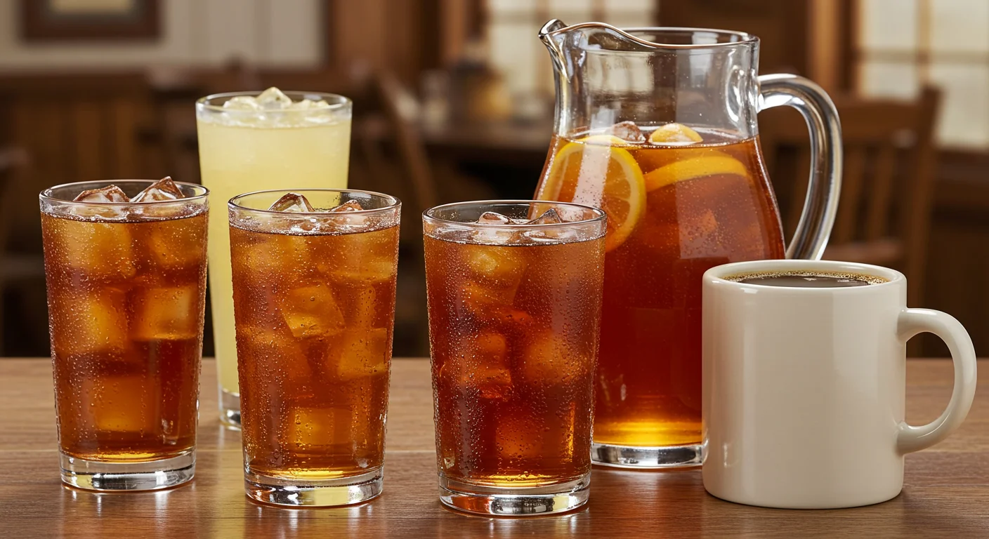 Cracker Barrel Drinks Menu featuring refreshing beverages
