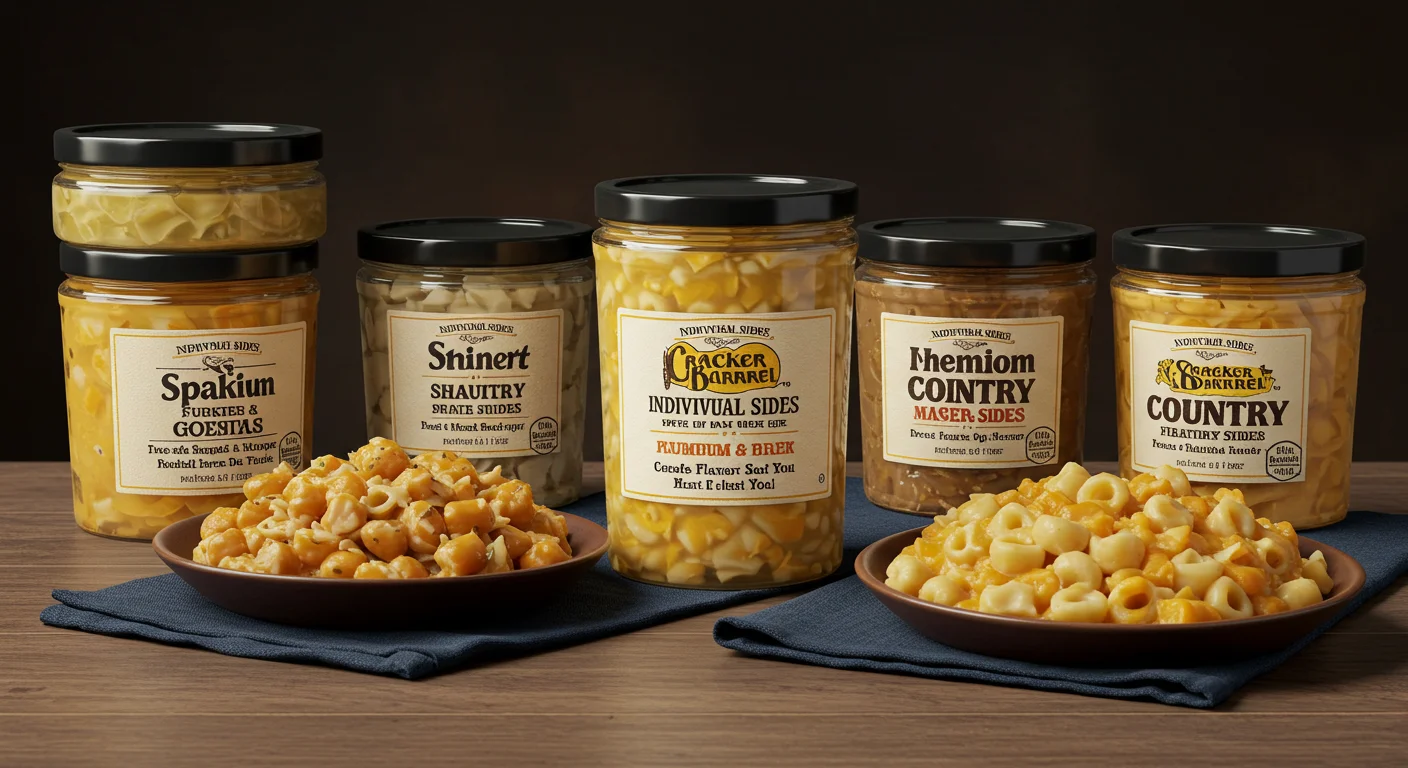 Cracker Barrel Individual Sides Menu featuring a variety of sides