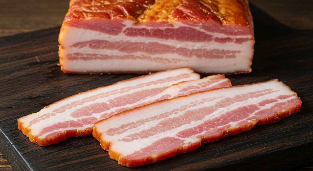 Cracker Barrel Thick-Cut Bacon Strips, crispy and full of rich, smoky flavor
