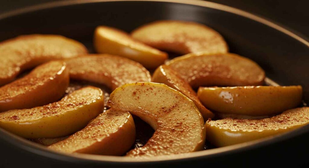 Cracker Barrel Southern Fried Apples, warm and caramelized with cinnamon and sugar